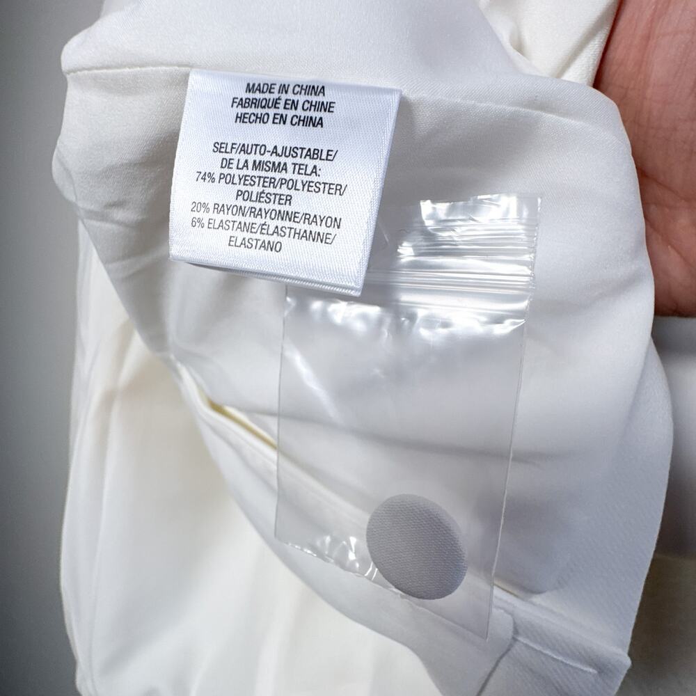 NWT Favorite Daughter The Suiting Blazer Ivory Size XS Satin Lapel SP24 $398 - Picture 8 of 17